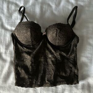 Victoria's Secret Black Lace Corset